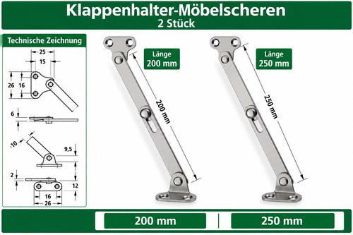 Klappenhalter möbelscher - klappenhalter, möbelscher​e