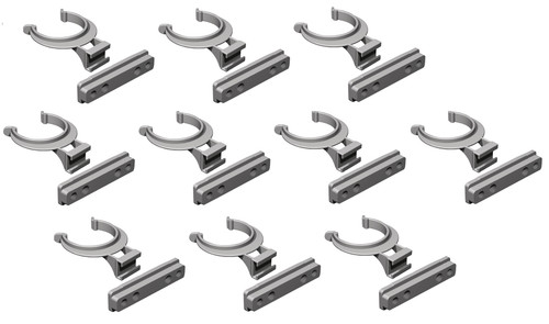 10x klammer zur sockel - klammer,